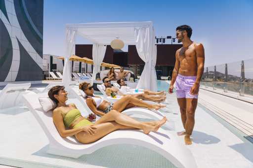 Guests at Jamul Starlite Pool Party