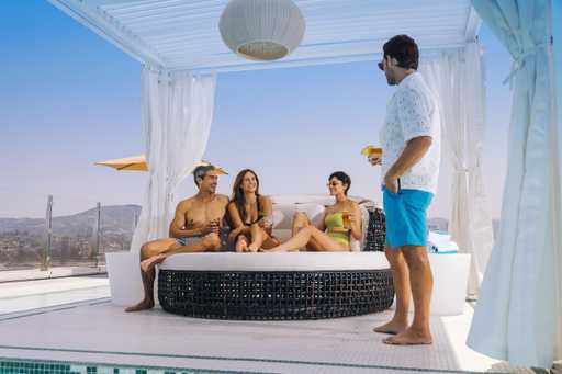 Guests at Jamul Starlite Pool Party