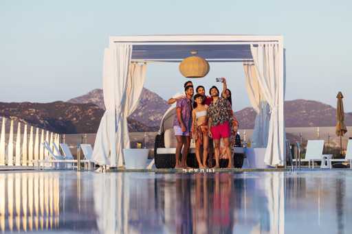 Guests at Jamul Starlite Pool Party