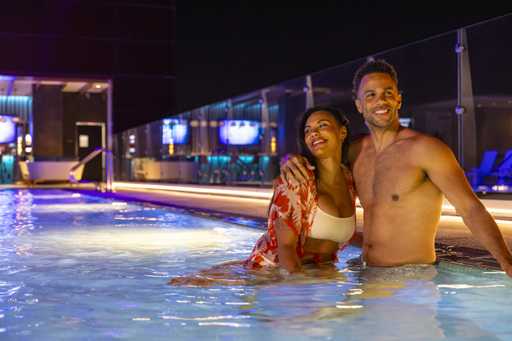 Guests at Jamul Starlite Pool Party