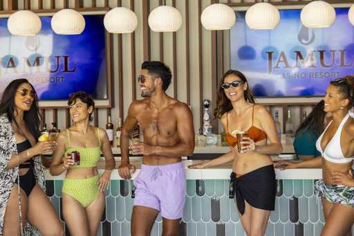 Guests at Jamul Starlite Pool Party