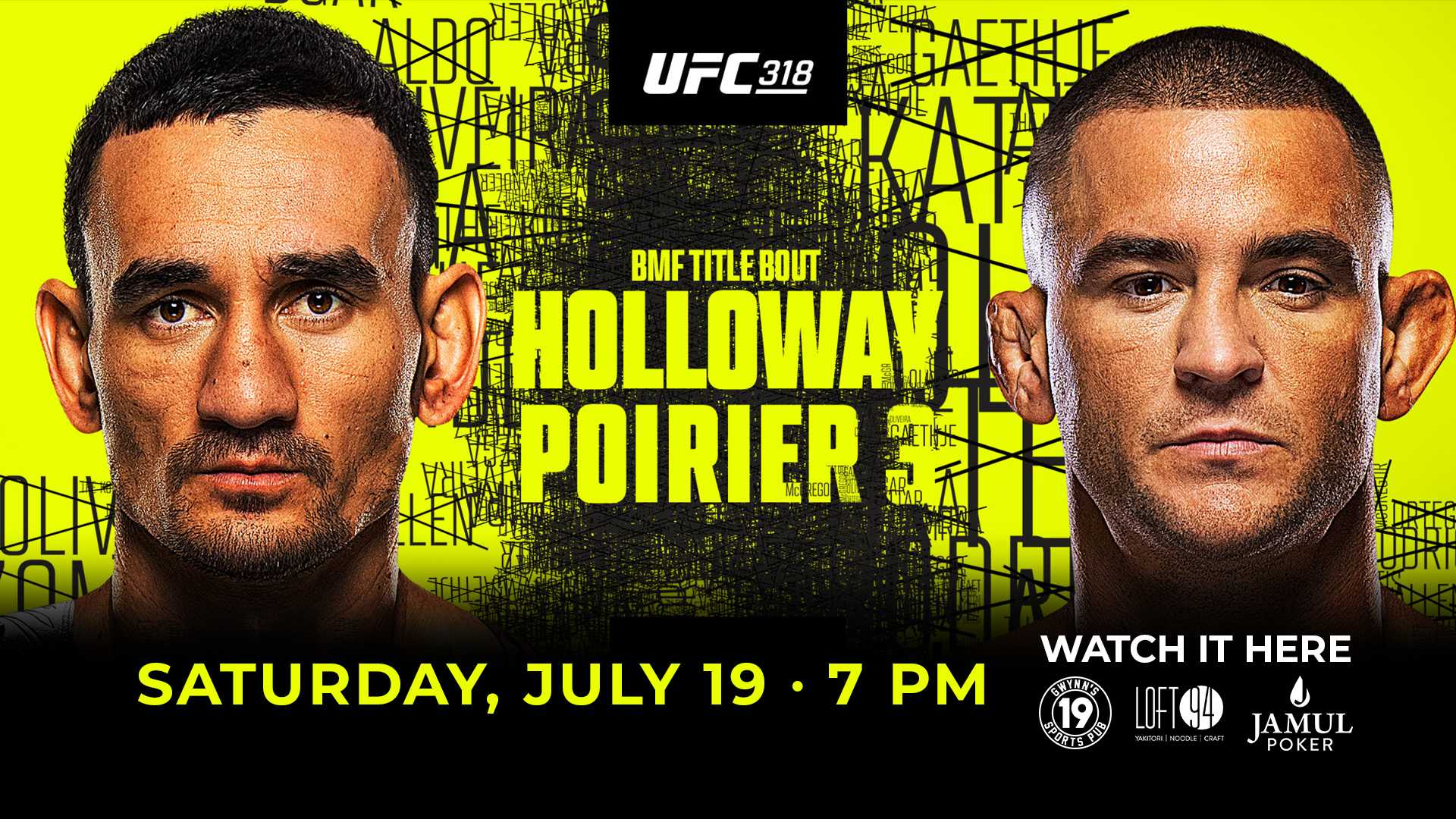 UFC 318: Holloway vs Poirier 3