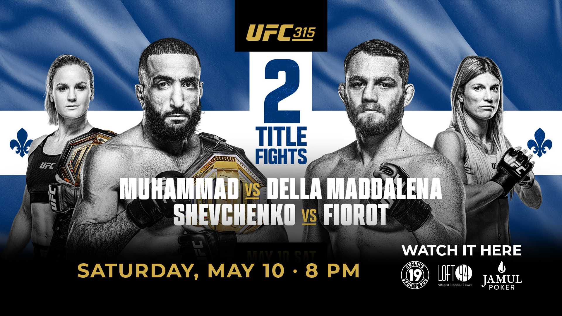 UFC 315: Muhammad vs. Della Maddalena